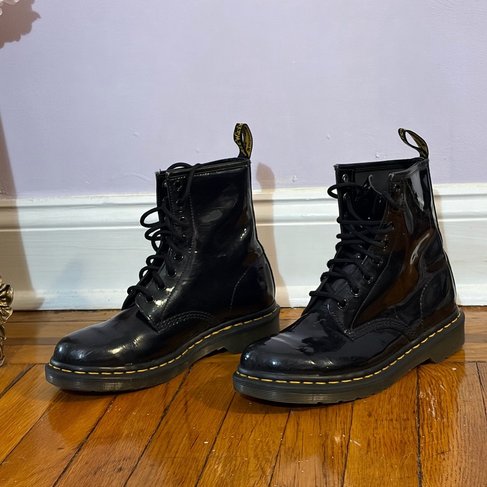 Dr. Martens Shiny Black Patent Boots
